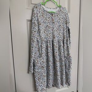 Lauren Conrad Floral Dress with Buttons